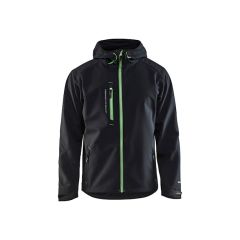 Blaklader 4949 Pro Softshell Jacket - Waterproof, Windproof (Black/Green)