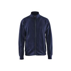 Blaklader 3371 Sweatshirt With Full Zip - Navy Blue