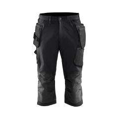 Blaklader 1521 Craftsman Pirate Trousers 4-Way Stretch - Black/Dark Grey