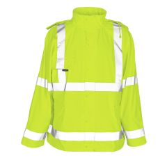 MASCOT 50101 Feldbach Safe Aqua Rain Jacket - Hi-Vis Yellow