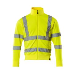 MASCOT 50115 Maringa Safe Classic Sweatshirt With Zipper - Hi-Vis Yellow