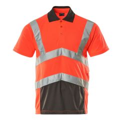 MASCOT 50117 Anadia Safe Young Polo Shirt - Hi-Vis Red/Dark Anthracite