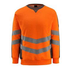 MASCOT 50126 Wigton Safe Supreme Sweatshirt - Hi-Vis Orange/Dark Anthracite