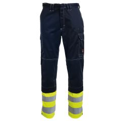 Tranemo 5027 CANTEX Stretch Flame Retardant Ladies Trousers - Yellow/Navy