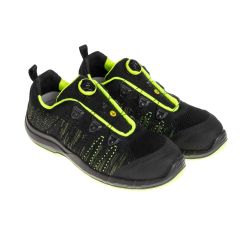 Aboutblu Safe Knit Le Mans Top Safety Trainer - S3 ESD SRC - Black/Yellow