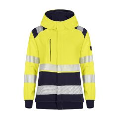 Tranemo 5038 Flame Retardant Ladies Hood Jacket - Yellow/Navy