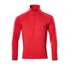 MASCOT 50611 Nantes Crossover Sweatshirt With Half Zip - Mens - Red