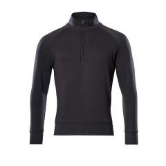 MASCOT 50611 Nantes Crossover Sweatshirt With Half Zip - Mens - Black