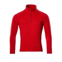 MASCOT 50611 Nantes Crossover Sweatshirt With Half Zip - Mens - Traffic Red