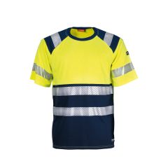 Tranemo 5081 Flame Retardant T-shirt - Yellow/Navy