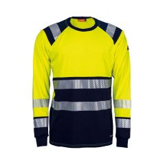 Tranemo 5082 Flame Retardant Long Sleeves T-shirt - Yellow/Navy