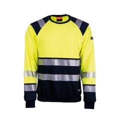 Tranemo 5085 Flame Retardant Sweatshirt - Yellow/Navy
