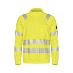 Tranemo 5088 Flame Retardant Half Zip Sweatshirt - Yellow