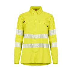 Tranemo 5093 Flame Retardant Hi-Vis Ladies Shirt - Yellow