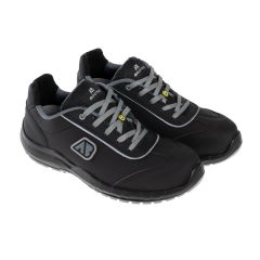 Aboutblu Evolution Discovery Black Low Safety Trainer - S3 ESD SRC - Black/Silver