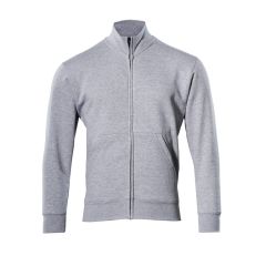 MASCOT 51591 Lavit Crossover Sweatshirt With Zipper - Mens - Grey-Flecked