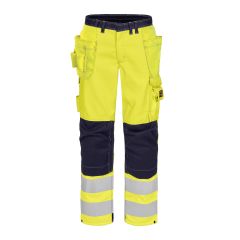Tranemo 5176 CANTEX ARC25+ Flame Retardant Lined Craftsman Trousers - Yellow/Navy