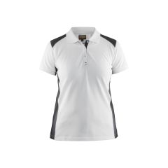 Blaklader 3390 Women's Polo Shirt - White/Dark Grey