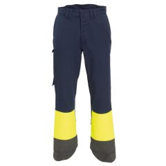 Tranemo 5626 MAGMA Flame Retardant Trousers, Shoe Protection - Yellow/Navy