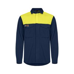 Tranemo 5674 MAGMA Flame Retardant Shirt - Yellow/Navy