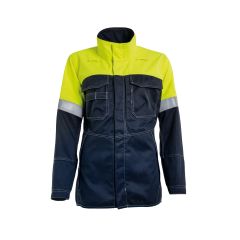 Tranemo 5737 CANTEX Stretch Flame Retardant Ladies Jacket - Yellow/Navy
