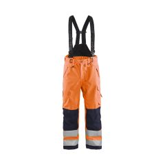 Blaklader 1867 Hi-Vis Shell Trousers - Orange/Navy Blue