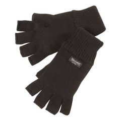 Fort Workwear Thinsulate Fingerless Gloves - Black