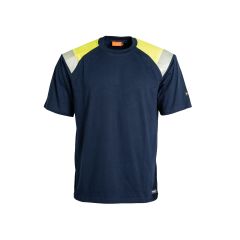 Tranemo 6379 Flame Retardant T-shirt - Yellow/Navy