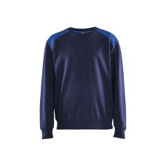 Blaklader 3580 Sweatshirt - Navy Blue/Cornflower Blue