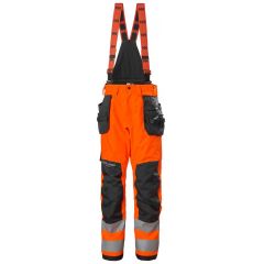 Helly Hansen 71493 Alna 2.0 Shell Construction Trousers CL2 - Hi Vis Orange/Ebony