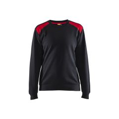 Blaklader 3408 Women's Sweatshirt - Black/Red