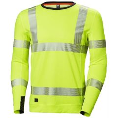 Helly Hansen 75111 ICU Lifa Active Crewneck Sweatshirt - Hi Vis Yellow
