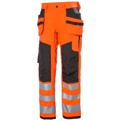 Helly Hansen 77423 Alna 2.0 Construction Trousers CL2 - Hi Vis Orange/Ebony