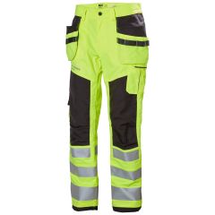 Helly Hansen 77423 Alna 2.0 Construction Trousers CL2 - Hi Vis Yellow/Ebony