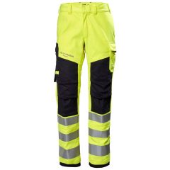 Helly Hansen 77451 Fyre Flame Retardant Work Trousers CL2 - Hi Vis Yellow/Ebony