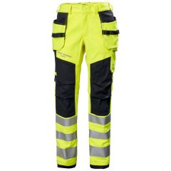 Helly Hansen 77452 Fyre Flame Retardant Construction Trousers CL2 - Hi Vis Yellow/Ebony