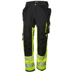 Helly Hansen 77471 ICU Construction Trousers CL1 - Hi Vis Yellow/Ebony