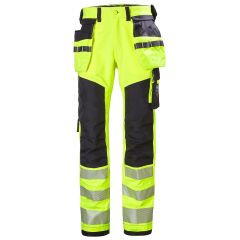 Helly Hansen 77472 ICU Construction Trousers CL2 - Hi Vis Yellow/Ebony