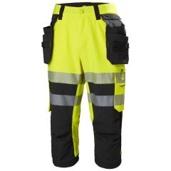 Helly Hansen 77502 ICU BRZ Construction Pirate Trousers CL1 - Hi Vis Yellow/Ebony