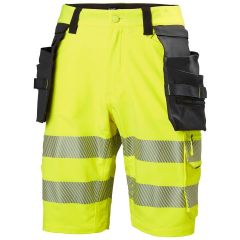 Helly Hansen 77503 ICU Construction Shorts CL1 - Hi Vis Yellow/Ebony