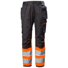 Helly Hansen 77511 Uc-Me Construction Trousers CL1 - Hi Vis Orange/Ebony
