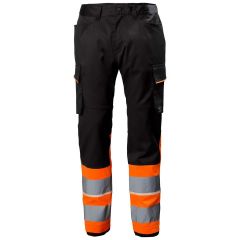 Helly Hansen 77515 Uc-Me Cargo Service Trousers CL1 - Hi Vis Orange/Ebony
