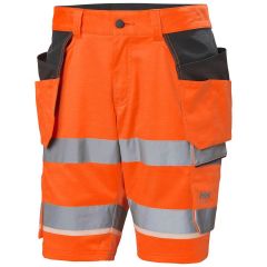 Helly Hansen 77516 Uc-Me Construction Shorts - Hi Vis Orange/Ebony