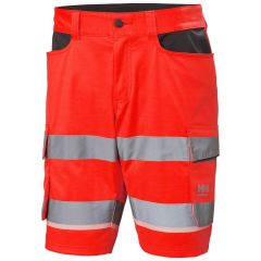 Helly Hansen 77517 Uc-Me Cargo Shorts - Hi Vis Red/Ebony