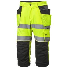 Helly Hansen 77518 Uc-Me Construction Pirate Trousers - Hi Vis Yellow/Ebony