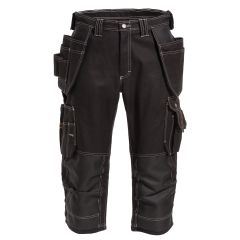 Tranemo 7799 CRAFTSMEN PRO 3/4 Length Craftsman Ladies Trousers - Black
