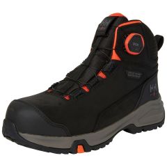 Helly Hansen 78443 Manchester Leather Safety Boots - BOA S7 - Black/Grey