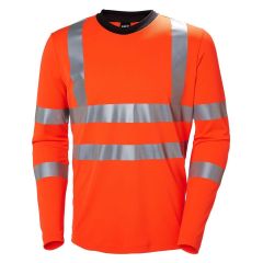 Helly Hansen 79093 Addvis Long Sleeve T-Shirt - Hi Vis Orange