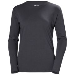 Helly Hansen 79159 Womens Classic Long Sleeve T-Shirt - Dark Grey
