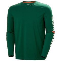 Helly Hansen 79262 Logo Long Sleeve T-Shirt - Green